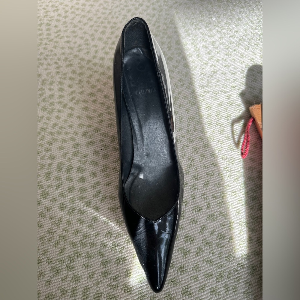Stuart Weitzman black patent leather heels size 7 1/2